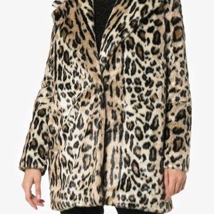 Frame denim leopard print coat.
